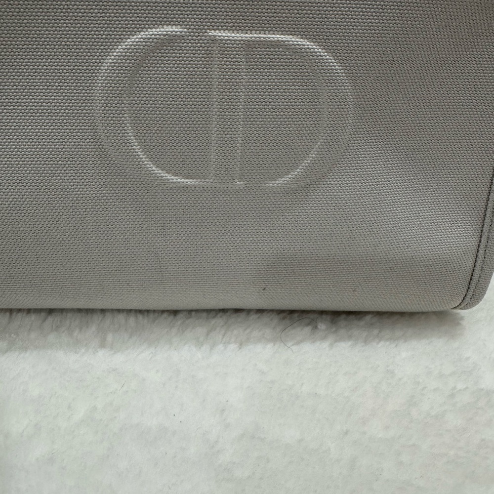 Dior Textured Gray Cosmetic Case
